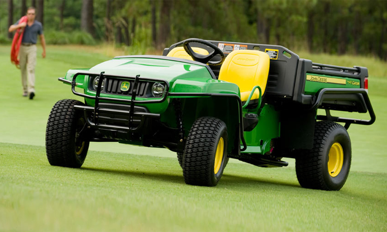 John Deere Gator Stopped on Fairway