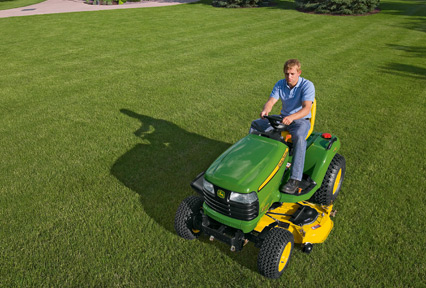 Overhead John Deere Mower 