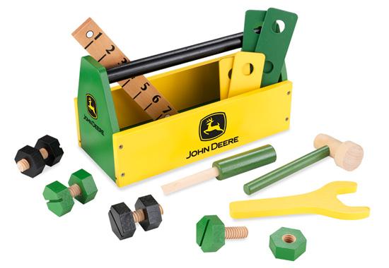 Kids John Deere toolbox toy