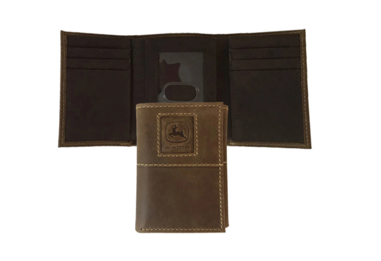 John Deere Crazy Horse Embossed Tri-Fold