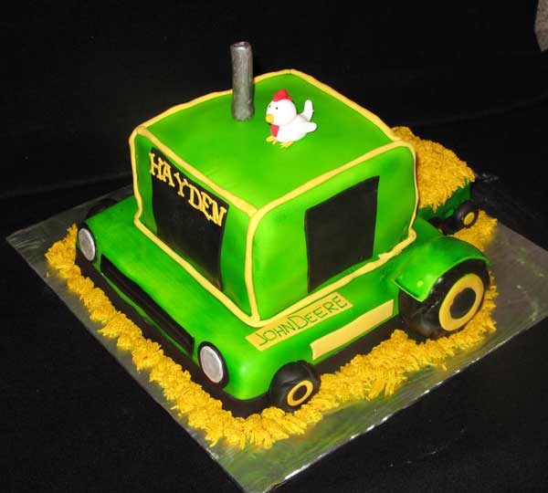 John Deere tractor cake