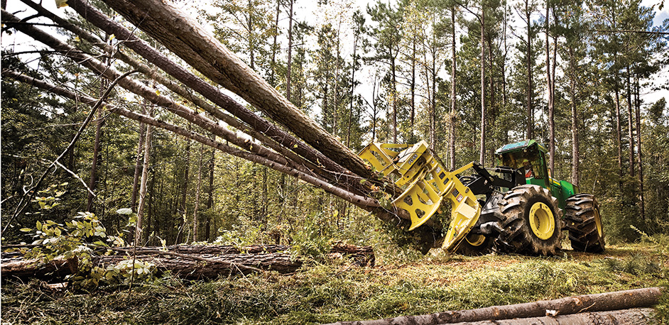 John Deere Forestry Harvester with Felling Head 