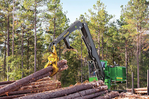 The 437E and 337E Knuckleboom Loaders are now sporting a new hood profile that provides more visibility behind the machines.