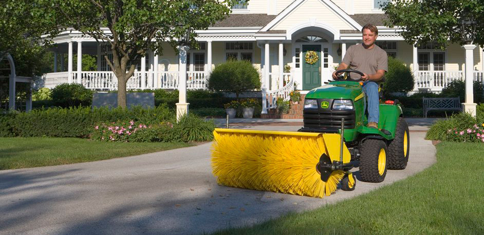 John Deere Mower with Brush 