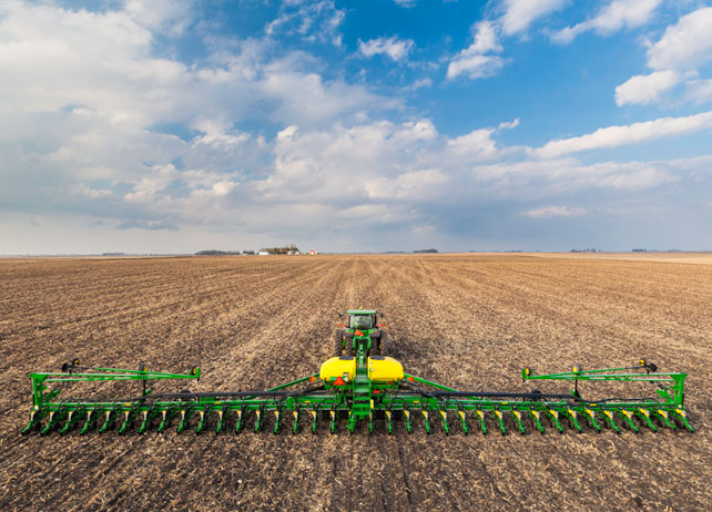 John Deere DB Planter Partly Cloudy Day
