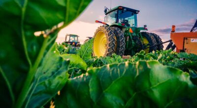 John Deere tractor during Harvest 2023