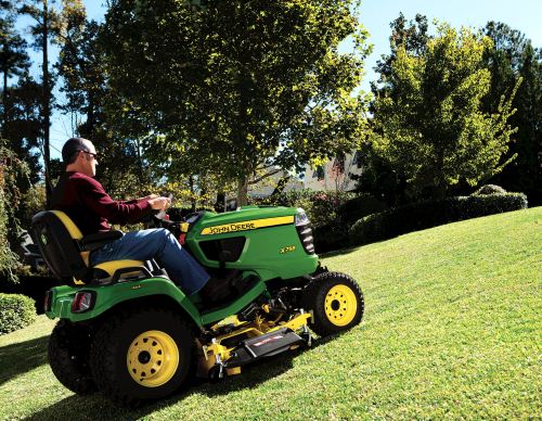 Side of John Deere X700 Series Mower 