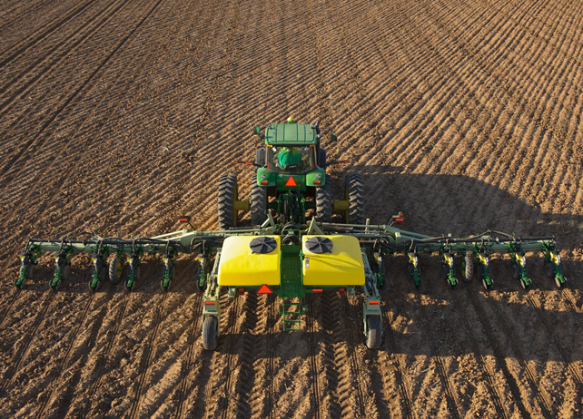 John Deere Planter on Field