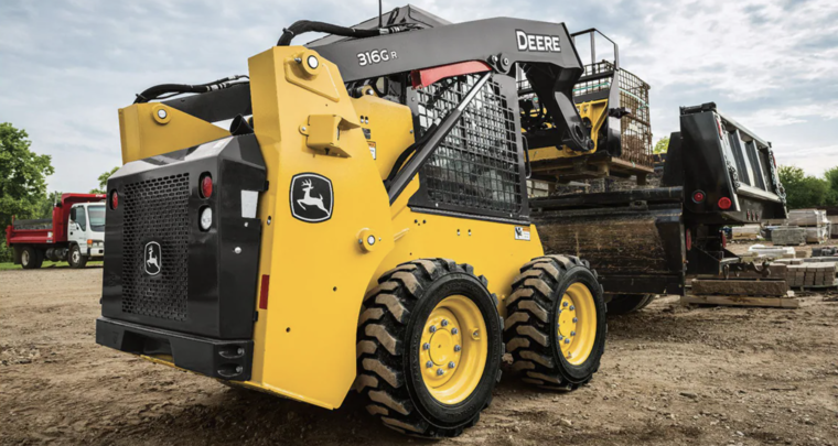 John Deere wheeled skid steer