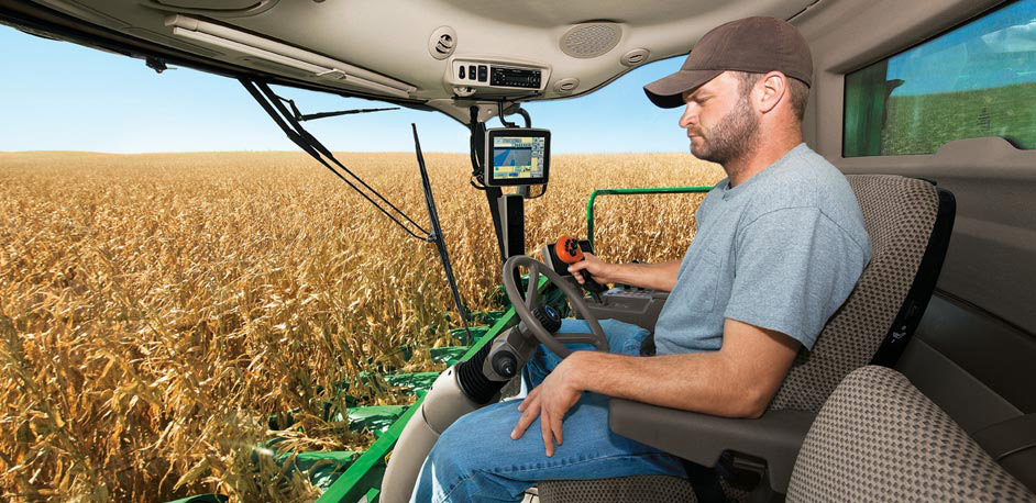 John Deere S-Series combine cab